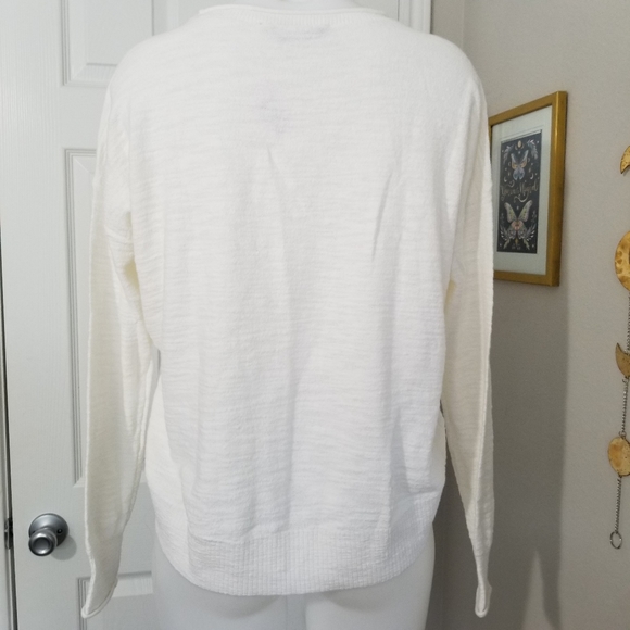 LOFT Space Dye High Low Hem Sweater S NWT - Picture 7 of 8